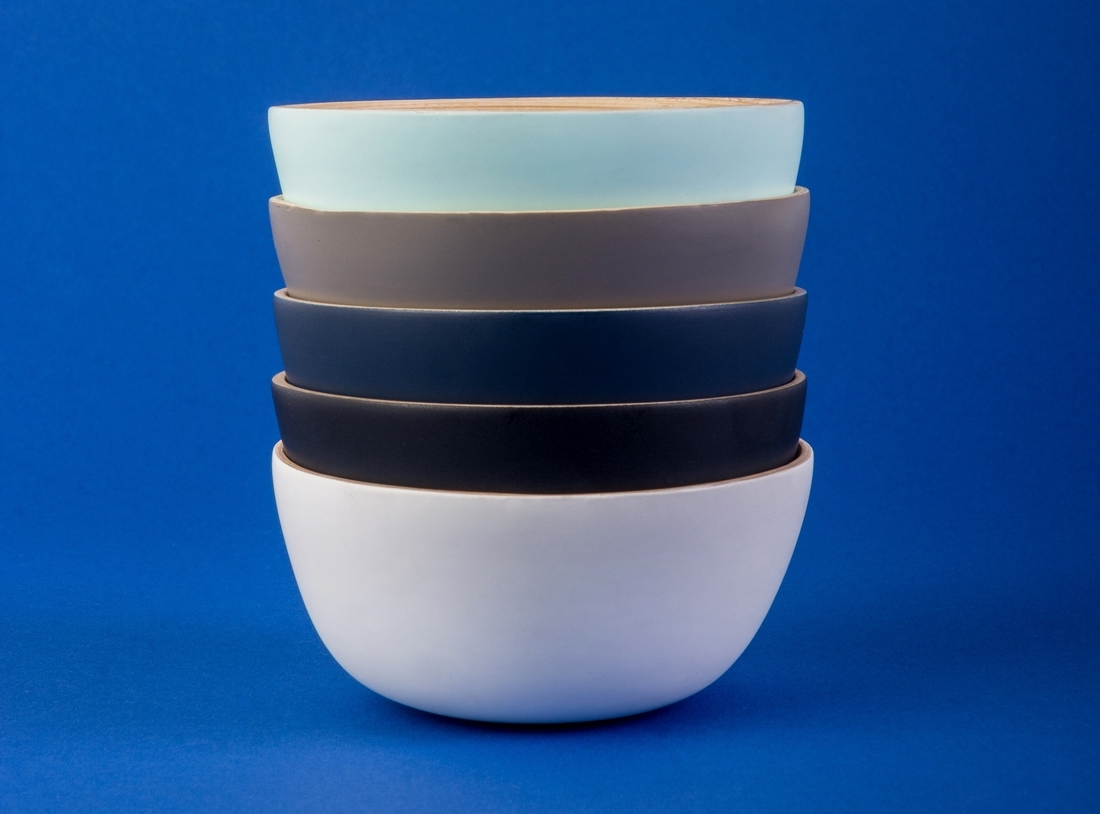 a stack of ceramic bowls